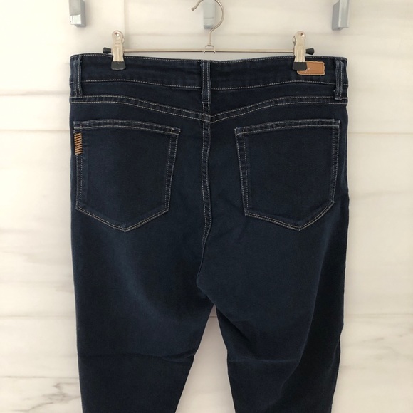 Paige Dark Blue Stretchy Skinny Jeans - Picture 8 of 10